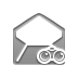 open, Binoculars, envelope Gray icon