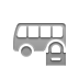 Bus, Lock DarkGray icon