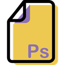 Archive, Ps, document, Format, Multimedia, File SandyBrown icon