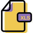 Multimedia, Format, File, xls, document, Archive SandyBrown icon