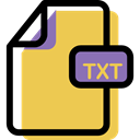 Txt, File, Multimedia, document, Format, Archive SandyBrown icon