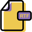 Multimedia, Archive, Format, Rtf, document, File SandyBrown icon