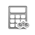 calculator, Binoculars Gray icon