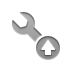 Wrench, technical, Up, wrench up Gray icon