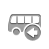Left, Bus DarkGray icon
