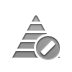 pyramid, cancel Gray icon