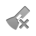 Flashlight, cross Gray icon