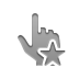point, Hand, star Gray icon