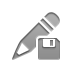 pencil, Diskette Icon