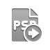 Psd, File, right, Format DarkGray icon