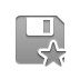 Diskette, star DarkGray icon
