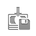 salary, Diskette Gray icon