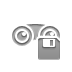 Binoculars, Diskette Gray icon