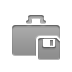 Briefcase, Diskette DarkGray icon
