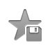 star, Diskette Gray icon