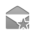 envelope, star, open Gray icon