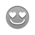 smiley, love DarkGray icon