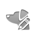 sniffer, pencil Gray icon