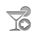 right, cocktail Gray icon