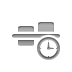 Align, Clock, Center, horizontal DimGray icon