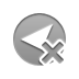 arrowhead, Left, cross DarkGray icon