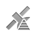 Satellite, pyramid Gray icon