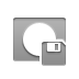 Diskette, Mask Gray icon