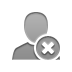 user, Close Gray icon