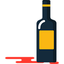 Bottle, Wine Bottle, wine, Alcohol, Celebration, party, food, Alcoholic Drinks Black icon
