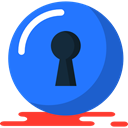 keyhole, security, Block, Tools And Utensils, padlock, privacy DodgerBlue icon