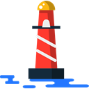 buildings, tower, Orientation, Lighthouse, Guide Black icon