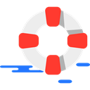 lifeguard, help, lifebuoy, Floating, security, Lifesaver Black icon