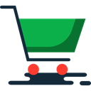 Shopping Store, shopping cart, Supermarket, commerce, online store Black icon