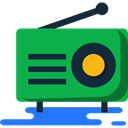 vintage, electronic, technology, radio, music SeaGreen icon