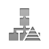 organizational, chart, pyramid Gray icon