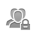 group, Lock Gray icon