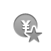 coin, star, yen DarkGray icon