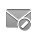 cancel, envelope DarkGray icon