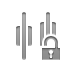 open, horizontal, Lock, distribute, Center Gray icon