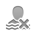 cross, swimming DarkGray icon