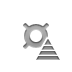 pyramid, Currency, sign Gray icon