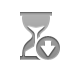 Down, Hourglass DarkGray icon