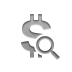 zoom, sign, Currency, Dollar Gray icon