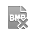 Bmp, Format, File, cross DarkGray icon