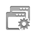 Gear, window Gray icon