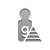 weight, pyramid, Gram Gray icon