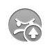 smiley, angry up, Up, Angry DarkGray icon