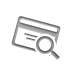zoom, credit, card Gray icon