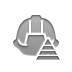 hat, Hard, pyramid Gray icon