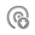 Spiral, Down Gray icon
